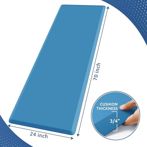 0.8" Thick Kitchen Mat Cushioned Anti Fatigue Rug Comfort Floor Mats - Image 2