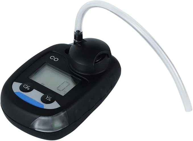 ATO Carbon Monoxide CO Gas Detector, CO Gas Monitor with Sound, Light and Vibration Alarm, 0-500ppm, with Back Clip