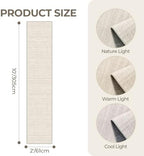 2x10 Runner Rug Non Slip,Washable Hallway Runner Rug,Beige - Image 2