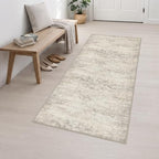3x8 Washable Runner Rug：Modern Abstract Soft Carpet Brown Beige - Image 3