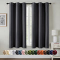 MIULEE Blackout Curtains for Bedroom 2 Panels 40 x 54 Inch Long Dark Grey by MIULEE