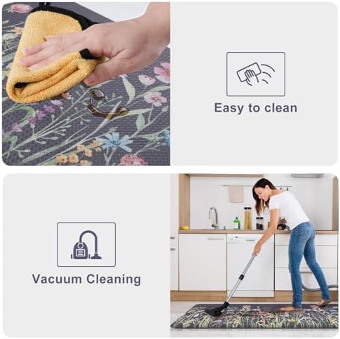 KIMODE Anti Fatigue Kitchen Mat for Floor, 17.3"x29" Farmhouse Kitchen Rug - Image 6