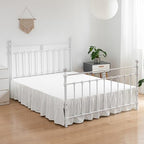 Bed Skirt King Size Ruffled Bed Skirt with Split Corners - Image 2
