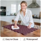 Arenarug Upgrade Scalloped Kitchen Mats for Floor 2PC, Red Kitchen Rugs - Image 6