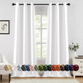 MIULEE Blackout Curtains for Bedroom 2 Panels 40 x 90 Inch Long Pure White by MIULEE