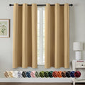 MIULEE Blackout Curtains for Bedroom 2 Panels 40 x 54 Inch Long Gold by MIULEE