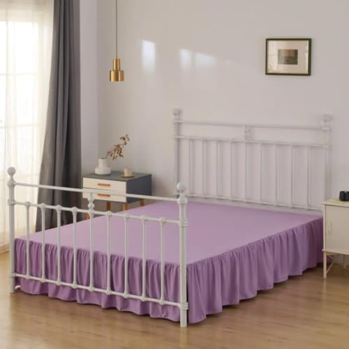 Bed Skirt Queen Size Ruffled Bed Skirts with Split Corners - Image 4