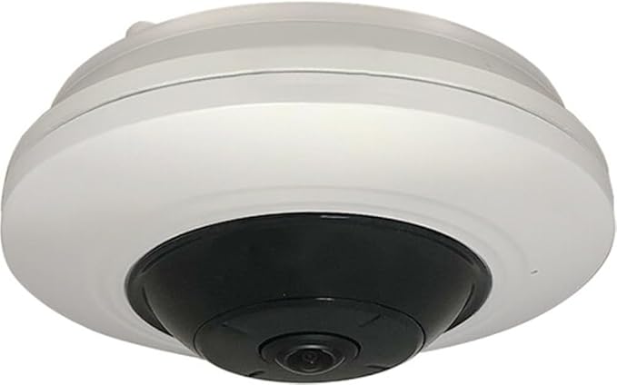 A912 5MP Analytics Indoor Mini Hemispheric Dome Camera, D/N, Adaptive IR, Superior WDR, SLLS, Fixed Lens, f 1.05mm/F2.25, H.265/H.264, Dewarping, 3D DNR, Built-in Micro, PoE/DC12V, DI/DO, RS-485