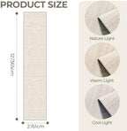 2x12 Runner Rug Non Slip,Washable Hallway Runner Rug,Beige - Image 2