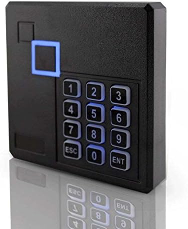 MENGQI-CONTROL 4 Doors Access Control System Infrared No Touch Exit Keypad Scanner 600lbs Electric Magnetic Lock 110V Metal Power Box RFID Reader RFID Card Key Fob(Phone APP remotely Open Door)