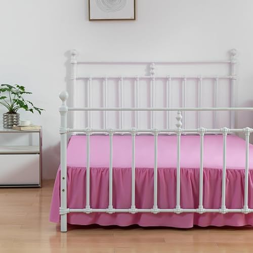 Bed Skirt Queen Size Ruffled Bed Skirts with Split Corners - Image 6