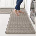 TranquilRelax 2-Piece Kitchen Mats, Cushioned Non-Slip Floor Mats, Taupe by Unknown