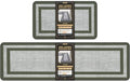 Mattitude Kitchen Mats Set of 2,Cushioned Anti-Fatigue Non-Skid Rug Sets by Mattitude