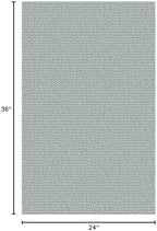 EARTHALL Washable Entryway Rug, Non Slip Doormat, 2x3 Ft, Turquoise/Gray - Image 2