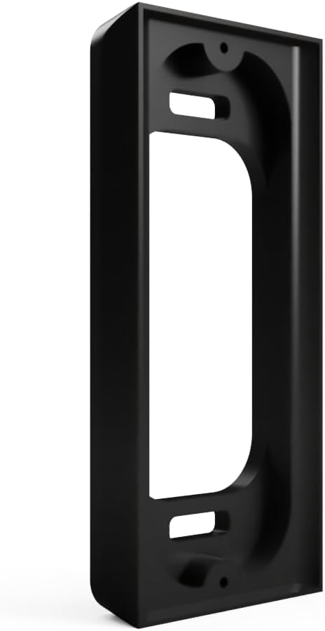 Hidden River Lab 0.5” Spacer for Ring Video Doorbell Wired (Model 5AT3T5) - Premium Ring doorbell Mount - Black