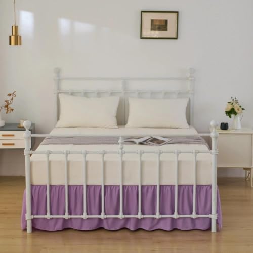 Bed Skirt Full Size Ruffled Bed Skirts with Split Corners - Image 5