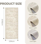 2x5 Rug Runners for Hallways Non Slip,Kitchen Rugs,Beige - Image 2