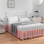 Bed Skirt Full Size Ruffled Bed Skirts with Split Corners - Image 5
