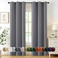 MIULEE Blackout Curtains for Bedroom 2 Panels 40 x 84 Inch Long Light Gray by MIULEE