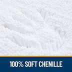 OLANLY Bathroom Runner Rugs 44x24, Extra Soft Absorbent Chenille Bath Rugs - Image 3