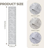 3x18 Runner Rug Non Slip,Washable Hallway Runner Rug,Grey - Image 2
