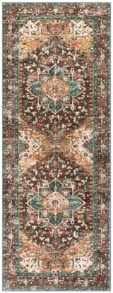 Yamaziot Washable Runner Rug, 2x6 Non-Slip Boho Vintage Hallway Kitchen Rug - Image 2