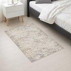 2x3 Washable Entryway Rug: Modern Abstract Soft Carpet Brown Beige - Image 6