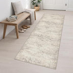 3x10 Washable Runner Rug：Modern Abstract Soft Carpet Brown Beige - Image 3