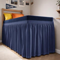 CGK Linens Dorm Room Bed Skirt Twin XL - Dorm Essentials - 32" Navy Blue by CGKUnlimited