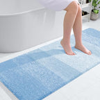 OLANLY Bathroom Runner Rug 54x24, Extra Soft Absorbent Microfiber Bath Rugs by OLANLY