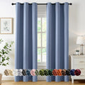 MIULEE Blackout Curtains for Bedroom 2 Panels 40 x 84 Inch Long Denim Blue by MIULEE