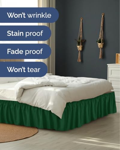 CGK Wrap Around Bed Skirt - College Dorm Room - 18" Inch, Twin/Twin XL - Image 5