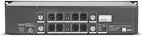 Wireless Microphone System Pro Audio 8 Channel UHF 8 Lavalier Bodypacks 8 Lapel Mic 8 Headsets for Karaoke System Meeting Church Speaking Conference Wedding Party Frequency B