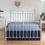 Bed Skirt Queen Size Ruffled Bed Skirts with Split Corners - Image 5