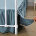 Bed Skirt Queen Size Ruffled Bed Skirt with Split Corners by xuandian