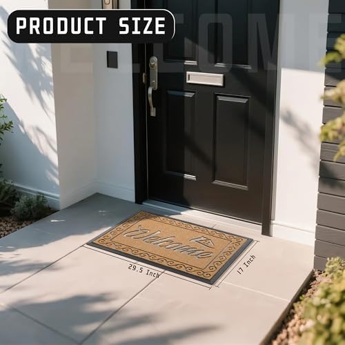 Yimobra Artificial Grass Welcome Mat, 29.5 x 17 in, Yellow - Image 2