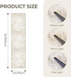 2'6 x 10' Runner Rug Non Slip,Washable Kitchen Rugs,Brown - Image 2