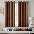 MIULEE Blackout Curtains for Bedroom 2 Panels 50 x 63 Inch Cappuccino Brown by MIULEE
