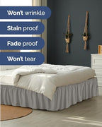 CGK Wrap Around Bed Skirt - College Dorm Room - 16" Inch, Twin/Twin XL - Image 5