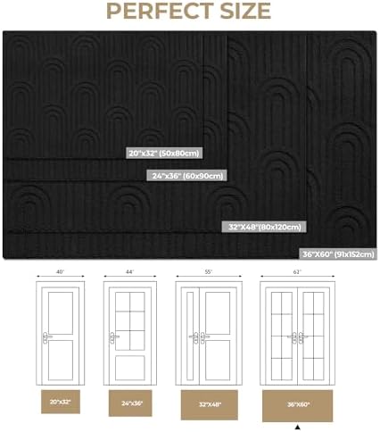 GRANNY SAYS Indoor Outdoor Large Doormat 36x60 Non-Slip Washable Entry Mat - Image 2