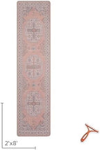 Srugn Washable Kitchen Runner Rug 2x8 Rug Runners for Hallways- Light Pink - Image 2