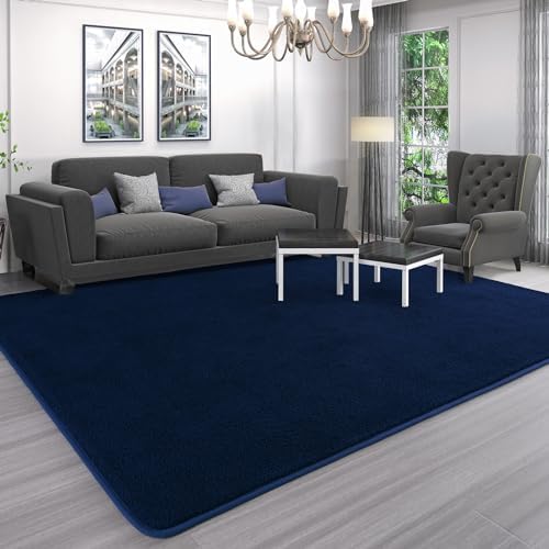 AROGAN 4x6 Area Rugs for Living Room Non Slip Dorm Bedroom Rug, Navy Blue - Image 7