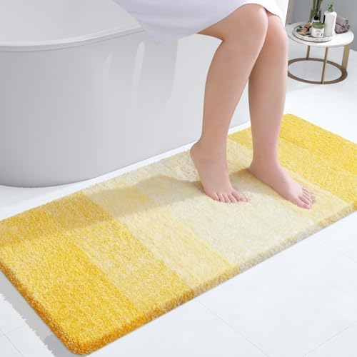 OLANLY Bathroom Runner Rug 44x24, Extra Soft Absorbent Microfiber Bath Rugs by OLANLY