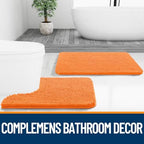 OLANLY Bathroom Runner Rugs 47x24, Extra Soft Absorbent Chenille Bath Rugs - Image 7