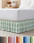 CGK Wrap Around Dust Ruffle Bed Skirt - Full Size, 12" Inch, Sage by CGKUnlimited