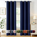 MIULEE Blackout Curtains for Bedroom 2 Panels 34 x 72 Inch Long Navy Blue by MIULEE