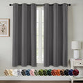 MIULEE Blackout Curtains for Bedroom 2 Panels 40 x 45 Inch Long Gray by MIULEE