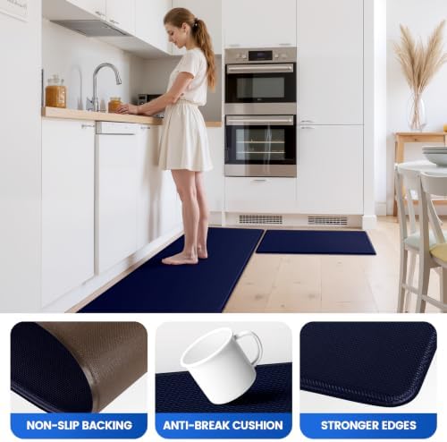 KitchenClouds Kitchen Mats for Floor,3PCS Cushioned Soft Kitchen Rugs - Image 4