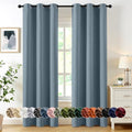MIULEE Blackout Curtains for Bedroom 2 Panel 40 x 84 Inch Long Greyish Blue by MIULEE