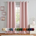 MIULEE Blackout Curtains for Bedroom 2 Panels 40 x 90 Inch Long Pink by MIULEE
